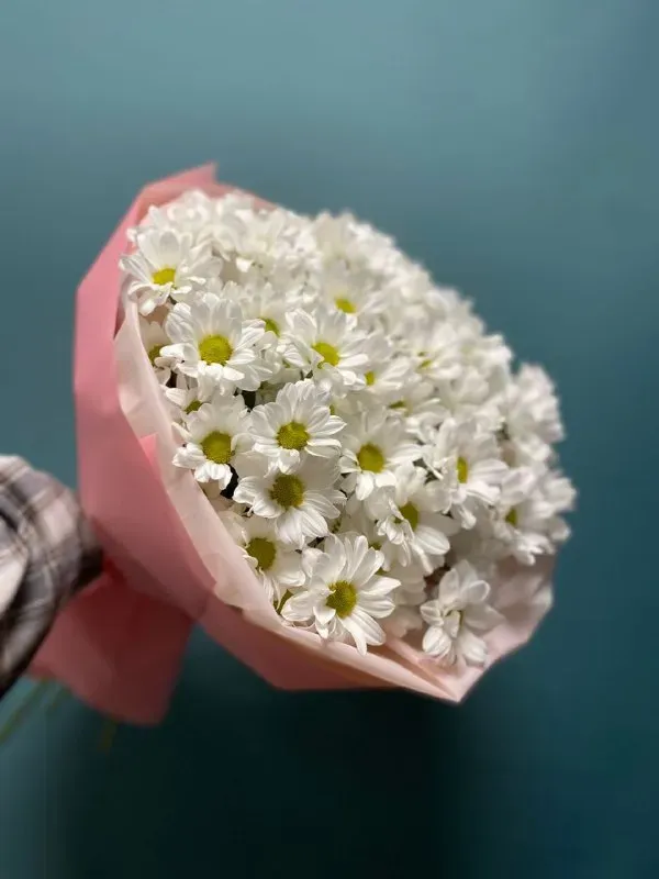Букет из 9 кустовых хризантем
